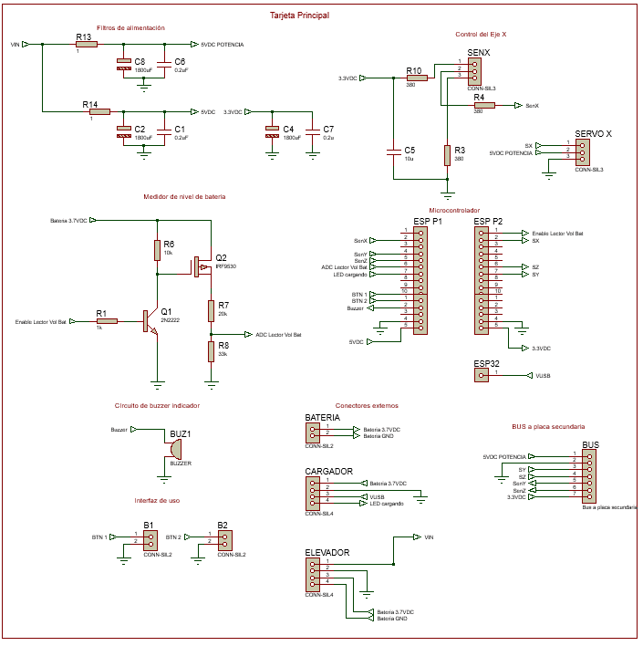 Main control board schematic