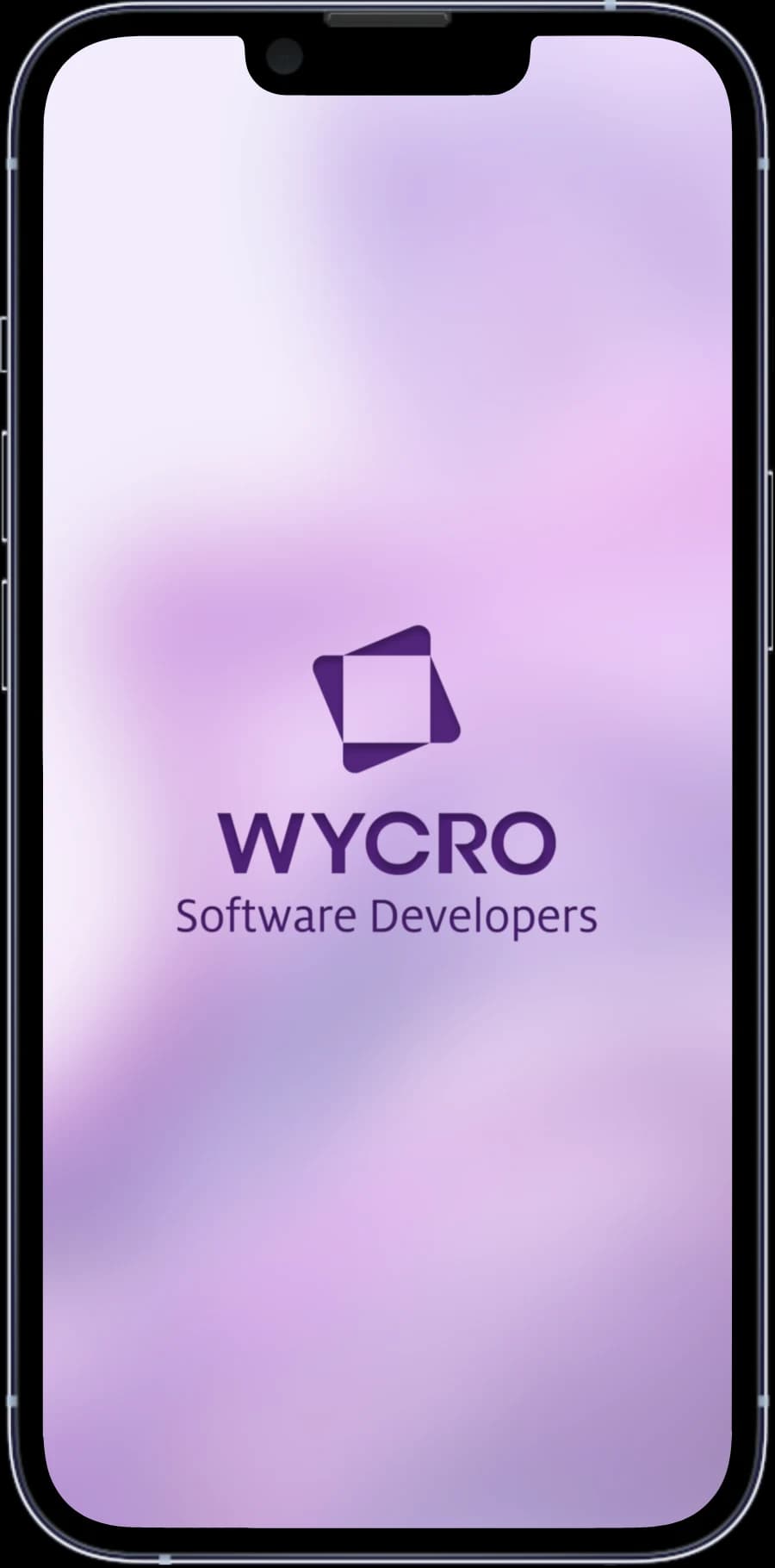 Iphone image with Wycro Software Developers logo